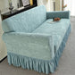 🛋️ Tired of tugging your sofa cover back into place every time you stand up? This non‑slip slipcover stays put — full coverage, zero shifting. 😌