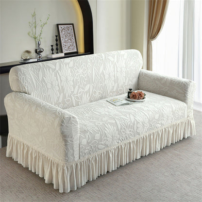 🛋️ Tired of tugging your sofa cover back into place every time you stand up? This non‑slip slipcover stays put — full coverage, zero shifting. 😌