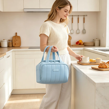⏳Limited-time 50% off⏰Quilted Insulated Water-Resistant Lunch Bag🧊🥪