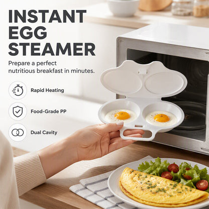 ⏳Limited-time 50% off⏰Microwave Egg Poacher with Lid & Handle🍳🥗