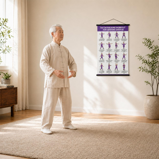⏳Limited-time 50% off⏰Tai Chi Workout Poster for Seniors☯️