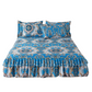 ⏳Limited-time 50% off⏰3-Piece Floral Ruffled Bed Skirt Set🌸🛏️