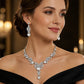 ⏳Limited-time 50% off⏰Sparkling Rhinestone Necklace & Earrings Set👂📿