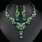 ⏳Limited-time 50% off⏰Sparkling Rhinestone Necklace & Earrings Set👂📿