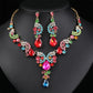 ⏳Limited-time 50% off⏰Sparkling Rhinestone Necklace & Earrings Set👂📿