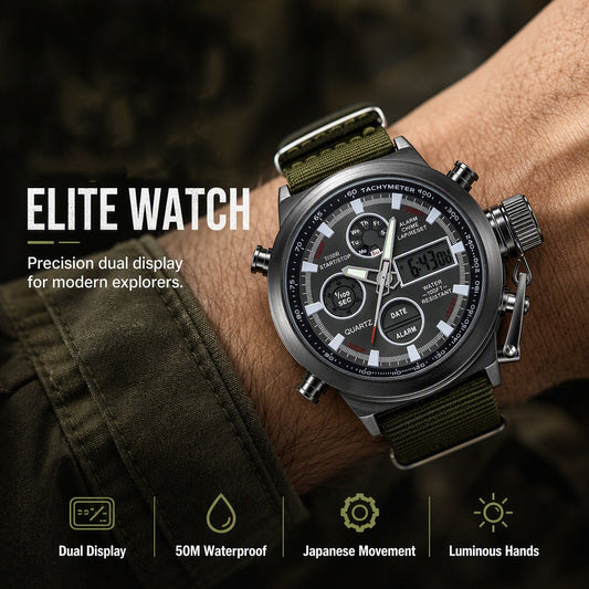 ⏳Limited-time 50% off⏰Men's Retro Digital Quartz Sports Watch⌚