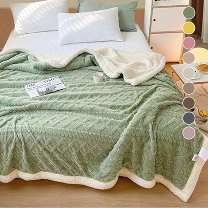 ⏳Limited-time 50% off⏰Thickened Imitation Cashmere Throw Blanket☁️🛋️
