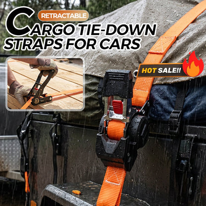 ⏳Limited-time 50% off⏰Retractable Cargo Tie-Down Straps for Cars🛻📦