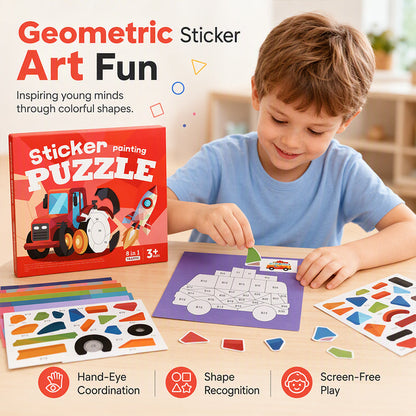 ⏳Limited-time 50% off⏰Kids Geometric Sticker Activity Book📚🖼️