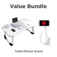 ⏳Limited-time 50% off⏰Foldable Laptop Bed Table with Cup Holder💻🛏️