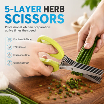 ⏳Limited-time 50% off⏰5-Layer Herb Scissors✂️