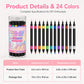 ⏳Limited-time 50% off⏰24 Colors Dual Ended Nail Art Pens Set🪄🎨
