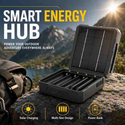 ⏳Limited-time 50% off⏰4-Slot Solar Lithium Battery Charger🔋📱