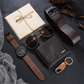 ⏳Limited-time 50% off⏰Men's 5-Piece Gift Set with Watch Wallet Belt Sunglasses Keychain⌚🕶️