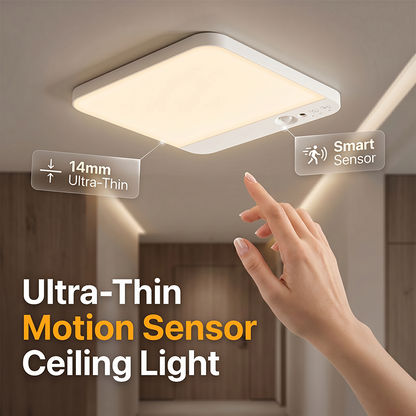 ⏳Limited-time 50% off⏰Rechargeable Motion Sensor Ceiling Light – Cordless LED Ceiling Lamp with Remote Control🔋💡