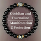 ⏳Limited-time 50% off⏰Elegance Black Obsidian Beaded Bracelet📿⚫