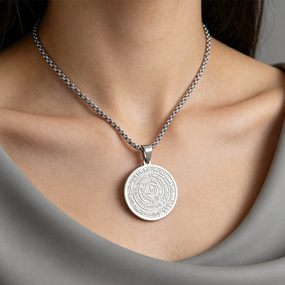 ⏳Limited-time 50% off⏰Stainless Steel Arabic Calligraphy Pendant Necklace📿🪙