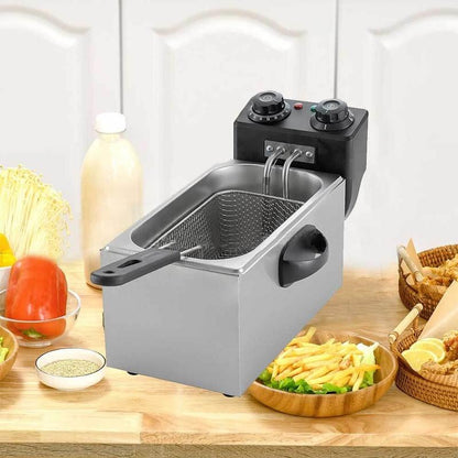 ⏳Limited-time 50% off⏰4L Electric Deep Fryer with Basket🍟🍤🍗