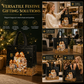 ⏳Limited-time 50% off⏰Black Non‑Woven Christmas Gift Tote Bag‑Gold Foil Reusable Holiday Packaging Bag🎄🛍️