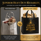 ⏳Limited-time 50% off⏰Black Non‑Woven Christmas Gift Tote Bag‑Gold Foil Reusable Holiday Packaging Bag🎄🛍️