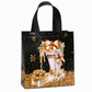 ⏳Limited-time 50% off⏰Black Non‑Woven Christmas Gift Tote Bag‑Gold Foil Reusable Holiday Packaging Bag🎄🛍️