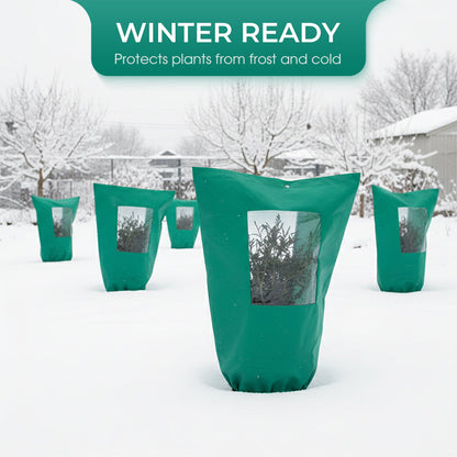 ⏳Limited-time 50% off⏰Freeze Protection Winter Plant Cover with Zipper & Drawsting🌱🛡️