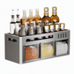 ⏳Limited-time 50% off⏰No-Drill Wall-Mounted Kitchen Spice Rack and Seasoning Organizer Box with Condiment Jars and Spoons🧂🏠