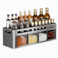 ⏳Limited-time 50% off⏰No-Drill Wall-Mounted Kitchen Spice Rack and Seasoning Organizer Box with Condiment Jars and Spoons🧂🏠
