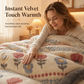 ⏳Limited-time 50% off⏰Double-Sided Sherpa Fleece Comforter – Thick Warm Winter Quilt with Soft Velvet Feel for Cozy Bedroom Bedding❄️🛌