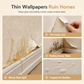 ⏳Limited-time 50% off⏰Thickened Non Woven Self Adhesive Wallpaper with 3D Textured Stripe Pattern for Bedroom and Living Room Background Wall 53cm x 1m🏵️🧱