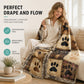 ⏳Limited-time 50% off⏰Cute Paw Print Soft Flannel Blanket – Snuggly, Warm, Lovely Home Decor🐶🛌