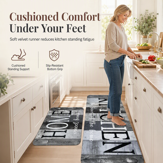 ⏳Limited-time 50% off⏰Non Slip Crystal Velvet Floor Mats🍳🛋️