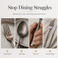⏳Limited-time 50% off⏰4-Piece Stainless Steel Flatware Set🍴🥄