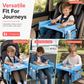 ⏳Limited-time 50% off⏰Kids Car Seat Travel Tray Activity Desk with Lap Drawing Board and Baby Stroller Backseat Hanging Storage Organizer Bag🚗💺