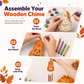 ⏳Limited-time 50% off⏰Craft Your Own Pumpkin Instantly! No-Fuss Wood DIY Kit🎃✨🖌️