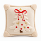 ⏳Limited-time 50% off⏰Embroidered Christmas Tree Throw Pillow Cover with Bow (45x45cm) | Decorative Cushion Cover for Living Room Sofa🎄🧸