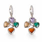 ⏳Limited-time 50% off⏰Retro Colorful Heart Tassel Drop Earrings for Women Fashion Ear Buckle Jewelry❤️💚💙