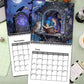 ⏳-50% pour temps limité⏰Mystical Witches Calendar 2027 | Gothic Wall Art🔮📆