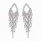 ⏳Limited-time 50% off⏰Rhombus Cubic Zirconia Tassel Drop Earrings🦚