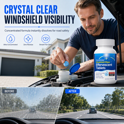 ⏳Limited-time 50% off⏰Car Windshield Washer Effervescent Tablets🚗🫧