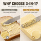 ⏳Limited-time 50% off⏰Professional 304 Stainless Steel 3-in-1 Butter Knife and Spreader🍞🔪