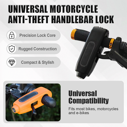 ⏳Limited-time 50% off⏰Universal Motorcycle Anti-Theft Handlebar Lock🏍️🛵🔒