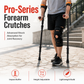 ⏳Limited-time 50% off⏰Folding Forearm Crutches – Shock-Absorbing Spring System, Reinforced Aluminum Shaft & Slip-Resistant Rubber Feet – Comfortable Mobility Aid for Fracture Rehabilitation 🦯🚶