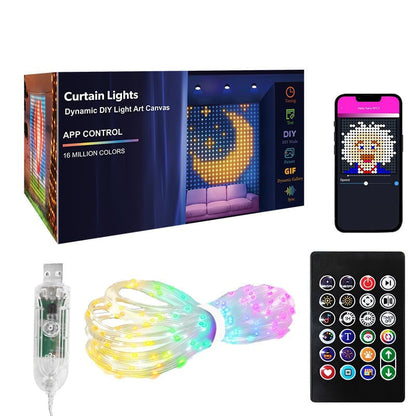⏳Limited-time 50% off⏰Waterproof LED Curtain String Lights🥳🪅🏮