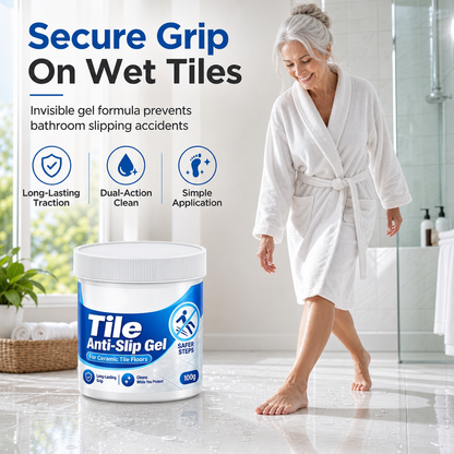 ⏳Limited-time 50% off⏰Tile Anti-Slip Gel: Micro-Friction Formula, Long-Lasting Grip, for Bathroom & Kitchen Floors🛁