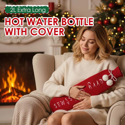 ⏳Limited-time 50% off⏰2L Extra Long Hot Water Bottle with Cover♨️💦