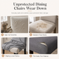 Stretch Jacquard Dining Chair Cover Thickened Full Coverage Straight Back Slipcover Cat Scratch Resistant and Durable