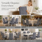 Stretch Jacquard Dining Chair Cover Thickened Full Coverage Straight Back Slipcover Cat Scratch Resistant and Durable