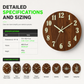 ⏳Limited-time 50% off⏰12-Inch Silent Wooden Wall Clock – Luminous Glow & MDF Wood Grain🕰️ ✨