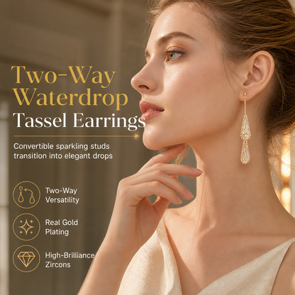 ⏳Limited-time 50% off⏰Women's Gold Plated Elegant Drop Earrings👂❣️